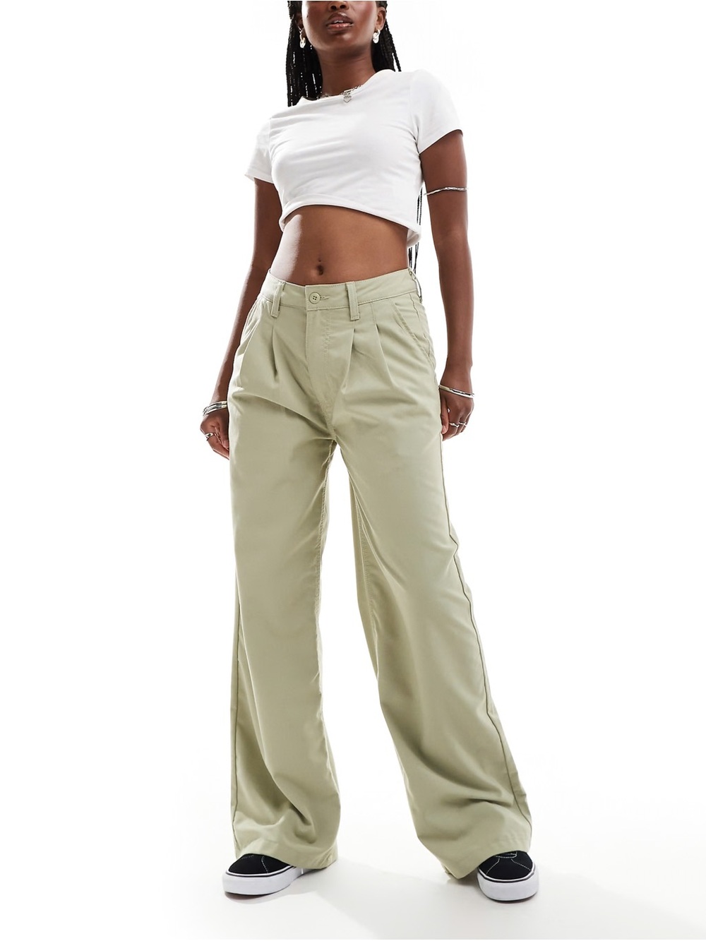 Vans Alder relaxed pleated pants women’s 28 nwot